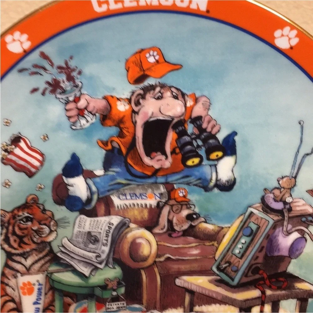 Danbury Mint Clemson Ultimate Fan Plate